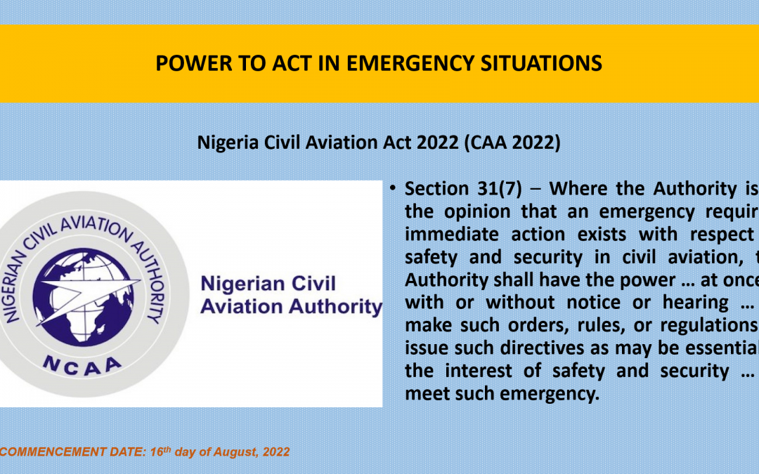 Empowering Nigerian Aviation Safety: Understanding the Significance of Section 31(7)