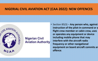 NIGERIAN CIVIL AVIATION ACT 2022: A Clear Stance on In-Flight Device Use