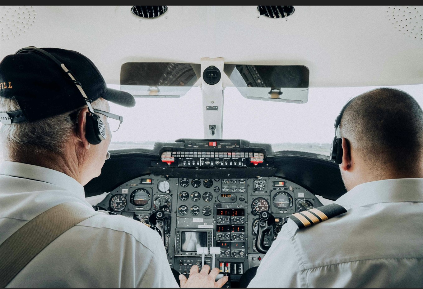 Pilots working in the aviation industry